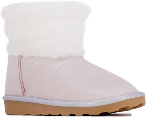 Nautica Kids Girls Boot With Sherpa Fur For Snow And Winter-Warm Ankle Slipper Bootie Big Kid - Little Kid - Toddler