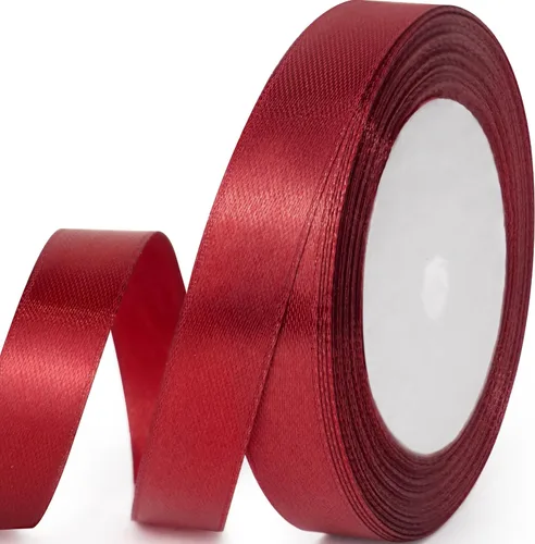 Miniatura 56 de Cinta de satén de 5/8" x 100 yardas - Cinta de seda naranja otoñal con carrete - Ideal para envolver regalos, ramos florales, manualidades