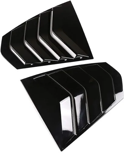Miniatura 6 de YIWANG - Cubiertas triangulares para ventana trasera de coche, 2 unidades, para BMW 3 Series G20 G28 2019 2020, accesorios exteriores, Negro satinado