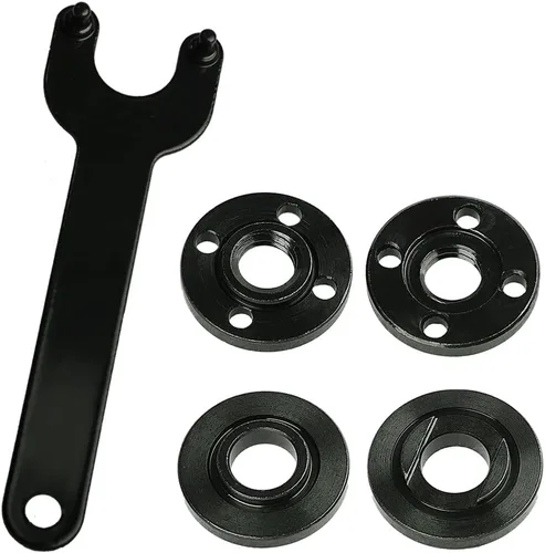Miniatura 6 de Juego de 4 piezas de repuesto de brida de amoladora 5/8-11, accesorios para amoladora angular compatibles con Dewalt Milwaukee Ryobi Makita Tuercas