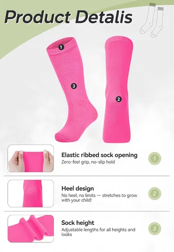 Miniatura 41 de Zando Calcetines de fútbol para niños, hasta la rodilla, para jóvenes, béisbol, fútbol, sóftbol, niños y niñas, de algodón suave sobre