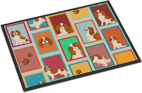 Miniatura 13 de Caroline's Treasures MLM1149MAT - Felpudo rojo Border Collie de 18 x 27 pulgadas, para interiores y exteriores, para entrada, antideslizante, Border