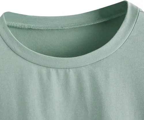 Miniatura 4 de SOLY HUX Camisetas de Gran Tamaño para Mujer Camisetas Gráficas Casuales Vintage Tops de Verano Camisas de Media Manga