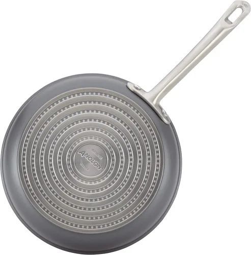 Miniatura 16 de Anolon Accolade - Juego de ollas y sartenes antiadherentes anodizadas forjadas, juego de utensilios de cocina de inducción, 12 piezas, gris piedra