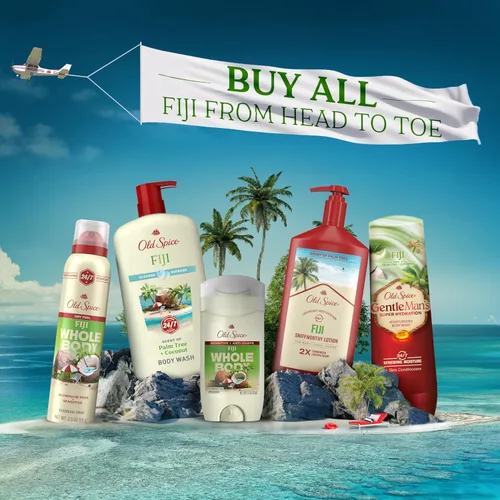 Miniatura 9 de Old Spice Desodorante en aerosol para todo el cuerpo para hombres, sin aluminio, aroma Fiji, protección contra olores 24/7, frescura duradera 24/7
