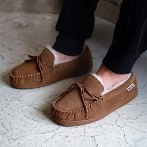 Miniatura 4 de BEARPAW Moc II - Pantuflas para hombre.