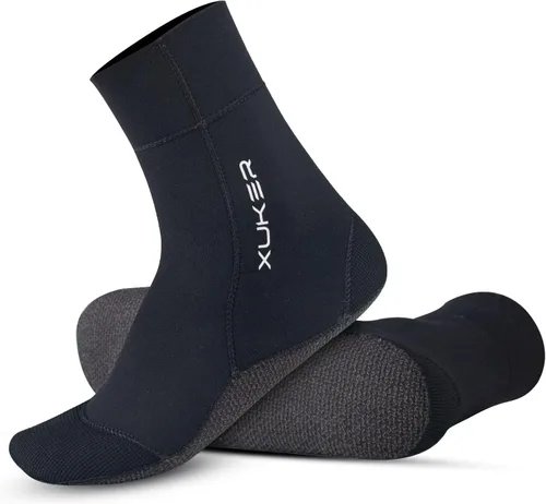 Miniatura 7 de XUKER Calcetines de agua de neopreno de 0.118 in, calcetines de voleibol de playa a prueba de arena, calcetines de buceo para deportes acuáticos al