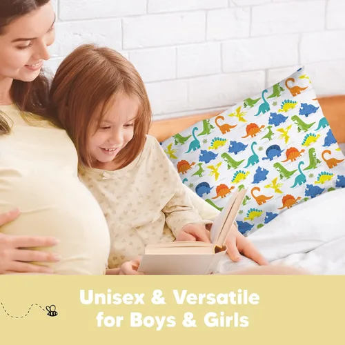 Miniatura 9 de KeaBabies Funda de almohada para niños pequeños de 13 x 18 pulgadas, funda de almohada de algodón orgánico para niños, niñas, funda de algodón suave