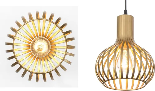 Miniatura 6 de Luces colgantes doradas para isla de cocina, lámparas colgantes modernas, paquete de 3, iluminación ajustable de latón para isla de cocina