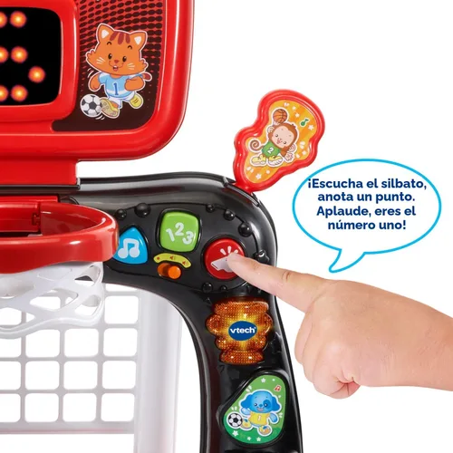 Miniatura 4 de VTech Centro deportivo Smart Shots (embalaje sin frustración), rojo