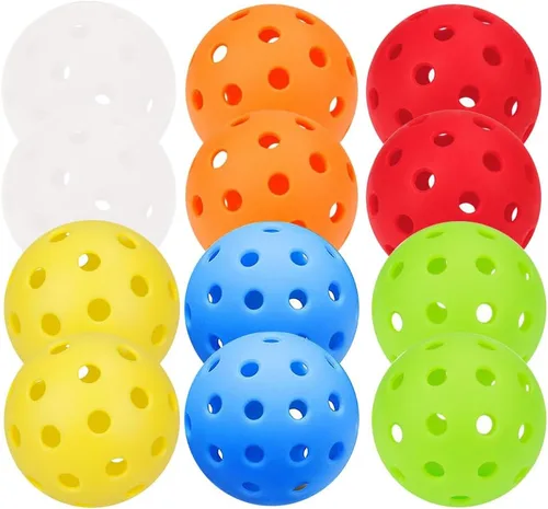 Miniatura 46 de Paquete de 6 pelotas de pickleball deportivas para exteriores - 40 pelotas de pickleball - Bolas de pickleball de EE. UU. aprobadas por USAPA