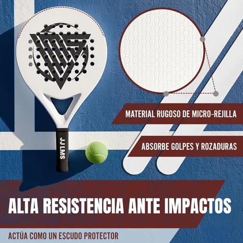 Miniatura 2 de Protector transparente para raquetas + adhesivo – Protector transparente con acabado resistente para mayor protección 1.378 x 14.567 in