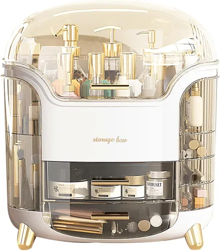 Miniatura 8 de Omeily Organizador de Maquillaje Grande Mejorado Organizador de Tocador de Encimera Organizador de Cosméticos Caja de Almacenamiento de Maquillaje
