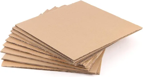 Miniatura 4 de ZOENHOU 30 hojas de cartón corrugado de 12 x 12 x 1/4 pulgadas, insertos de cartón de una sola pared de 5 capas, separadores cuadrados de cartón
