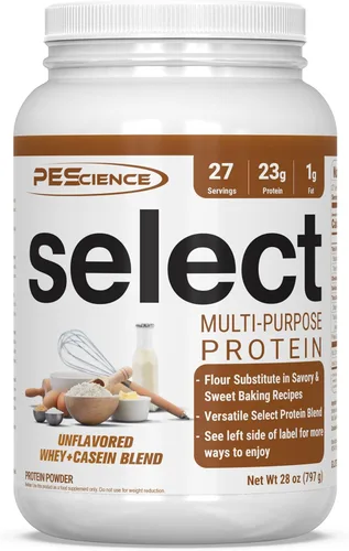 Miniatura 27 de PEScience Select Protein Powder, mezcla de suero y caseína, proteína limpia en polvo para mujeres y hombres, baja en calorías, baja