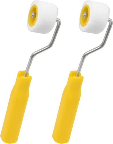 Mini rodillos de pintura de 4/5 pulgadas para retoque de borde o esquina, pinceles de lana de pintura extra pequeños, herramienta de pintura pequeña