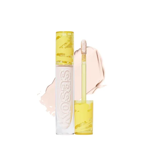 Miniatura 21 de Kosas Revealer Corrector - Maquillaje de cobertura media con ácido hialurónico, oculta las ojeras debajo de los ojos, manchas oscuras e Tono 6.8 W