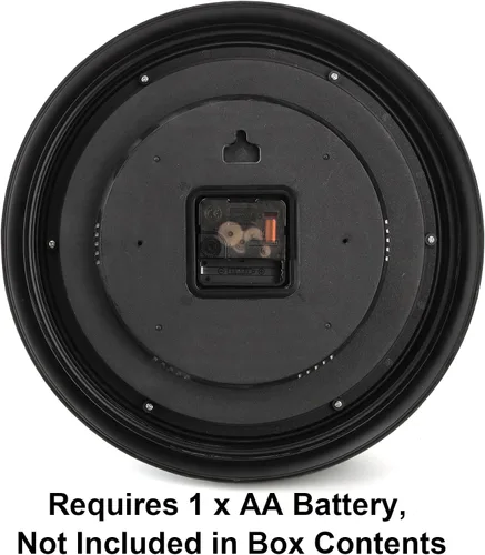 Miniatura 5 de ZENFUN Reloj de pared rústico de 12 pulgadas, reloj de pared silencioso sin tictac, funciona con pilas, decoración de pared de estilo rústico