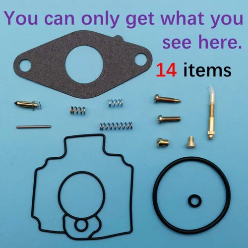 Miniatura 2 de Kit de reparación de carburador de carbohidratos compatible con John Deere cortacésped tractor 345 425 445 FD620D FD620 Motor MIA11386 MIA12362