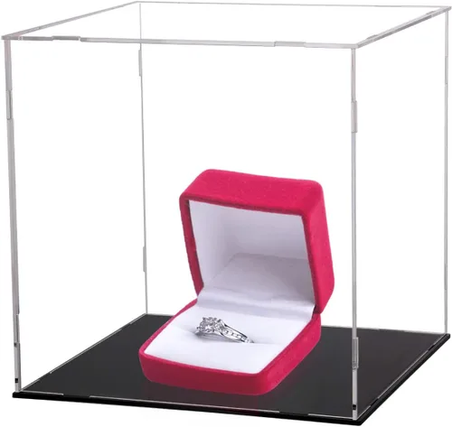 Miniatura 8 de Evron Vitrina para coleccionables para ensamblar, caja de acrílico transparente, alternativa a estuche de vidrio para exhibir figuras de acción