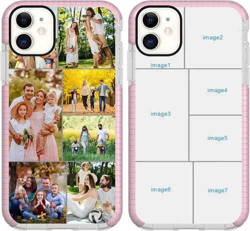 Miniatura 44 de Funda de teléfono personalizada para iPhone 11, diseño personalizado de fotos de collage de múltiples imágenes, resistente a los golpes, resistente