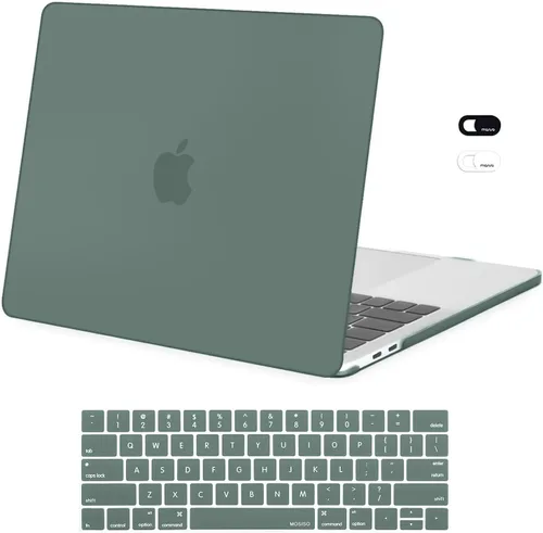 Miniatura 23 de MOSISO - Carcasa rígida de plástico, compatible con MacBook Pro de 13 pulgadas y cubierta para teclado y cámara web