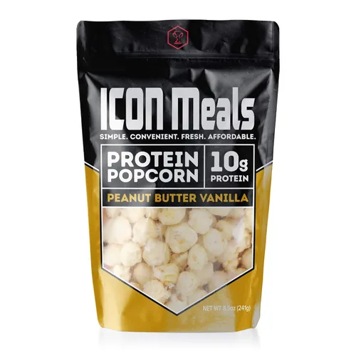 Miniatura 11 de ICON Meals Palomitas de maíz con alto contenido de proteínas, todo natural, Air Popped, cero azúcar añadido, 0.35 onzas de proteína, 1 bolsa