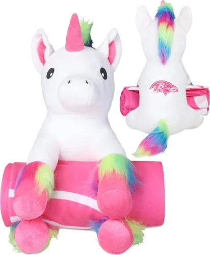 FOCO NFL - Unicornio de felpa con logotipo del equipo de la NFL, unisex, para adolescentes