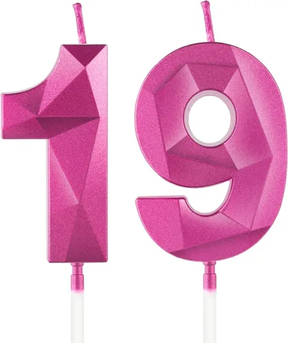 Miniatura 134 de Velas de cumpleaños número 15, velas número 15, velas de feliz cumpleaños de oro rosa para pastel, decoraciones de cobertura de pastel de diseño 3D