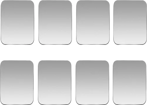 Miniatura 10 de Juego de 16 placas de metal de repuesto para soportes magnéticos de teléfono de coche, pared, soportes de ventilación de aire, estuches, imanes. Kit