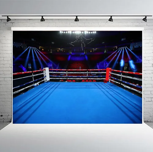 Telones de fondo de anillo de boxeo para fotografía de 5 x 3 pies, para niños, niños, fiesta de cumpleaños, retrato de adultos, cartel de fiesta de