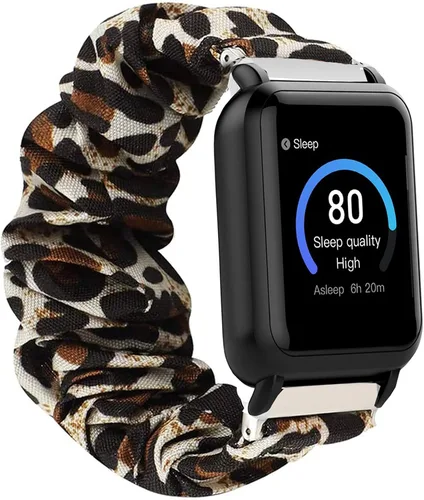Miniatura 3 de Lamshaw Compatible con 3Plus Vibe Plus Band, banda elástica de tela elástica para mujer, lindas correas de repuesto compatibles con 3Plus Vibe