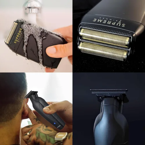 Miniatura 5 de Supreme Trimmer Vader Trimmer & Crunch Foil Shaver Kit de corte de pelo para barbería profesional DLC T-Blade Recortadora de barba ST3778 & STF602