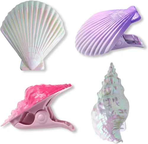 Clips de toalla de playa para sillas de playa, sillas de descanso, estantes de secado, alfileres decorativos a prueba de viento (4 piezas) (colorido