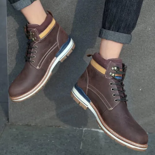 Miniatura 6 de Zapatos de trabajo para hombre, zapatos de vestir Oxford con cordones y suela de goma antideslizante