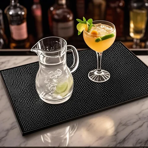 Miniatura 5 de HOZEON Paquete de 2 tapetes de goma de 12 x 6 pulgadas, tapete de goma antideslizante para barra, encimera, cocina, restaurante, camarero, hotel