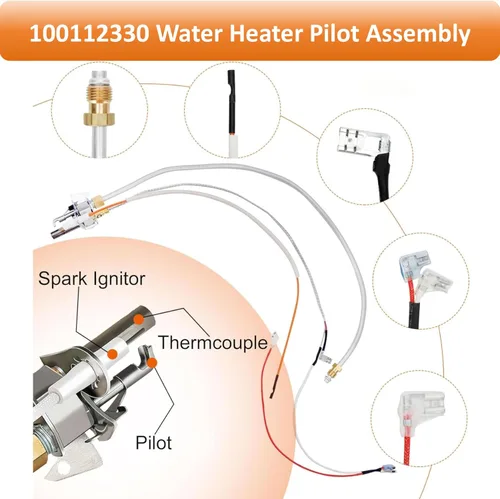 Funcionamiento de Calentamiento a Largo Plazo 100112330 Conjunto de Piloto de Calentador de Agua de Gas Thermopile de Reliance Compatible con