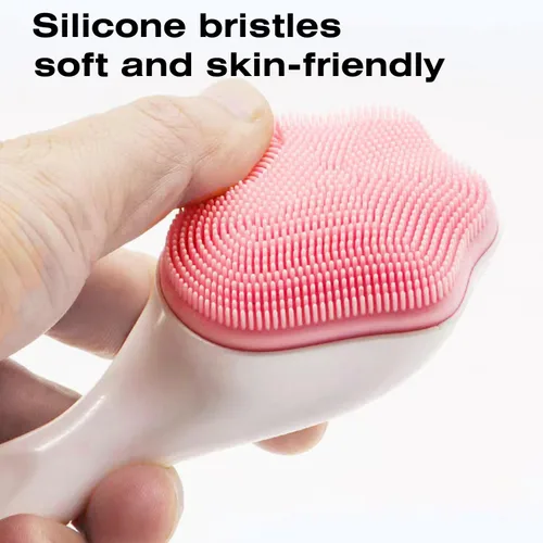 Miniatura 3 de Cepillo exfoliante y exfoliante facial de silicona, cepillo de limpieza facial para puntos negros, acné, poros, tapa de cuna, cuidado de la piel