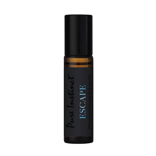 Pure Instinct ESCAPE The Original - Perfume de aceite esencial con infusión de feromonas, colección para hombre, listo para la TSA (botella