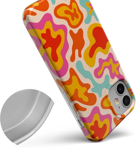 Miniatura 4 de Casely Funda para iPhone 11 Color tropical Splash Retro abstracto Diseño clásico ultra delgado