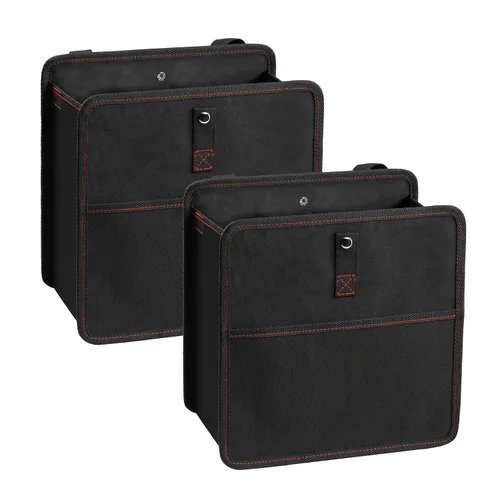 Miniatura 8 de YSSOA Basurero para automóvil con tapa, organizador a prueba de fugas y bolsa de almacenamiento, ajustable y portátil para el interior, bolsa