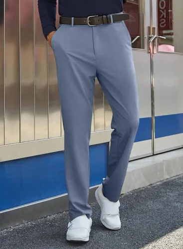 Miniatura 4 de JMIERR Pantalones de golf para hombre, elásticos, ajustados, para correr, viajes, trabajo, pantalones de vestir chinos para hombre