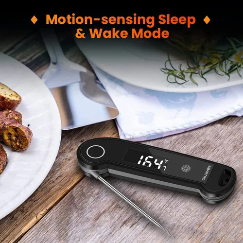 Miniatura 7 de SMARTRO Termómetro digital ST49 para carne de lectura instantánea con retroiluminación ambidiestro para alimentos, parrilla, barbacoa, cocina