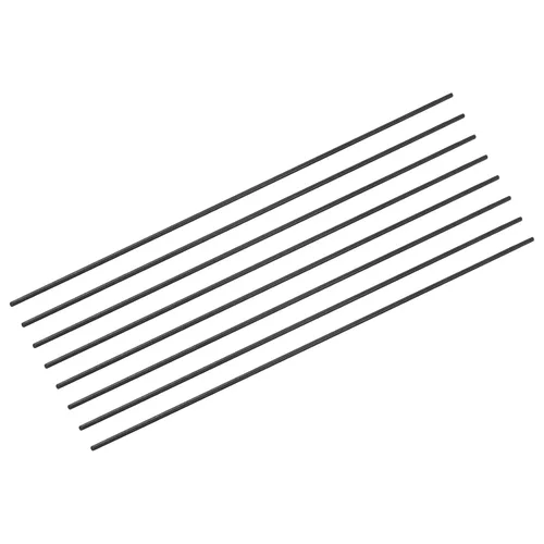 Miniatura 24 de MECCANIXITY Varilla de fibra de carbono, 0.020 in x 5.906 in para coche RC avión, herramienta de bricolaje, tubo de ala de brazo cuadricóptero