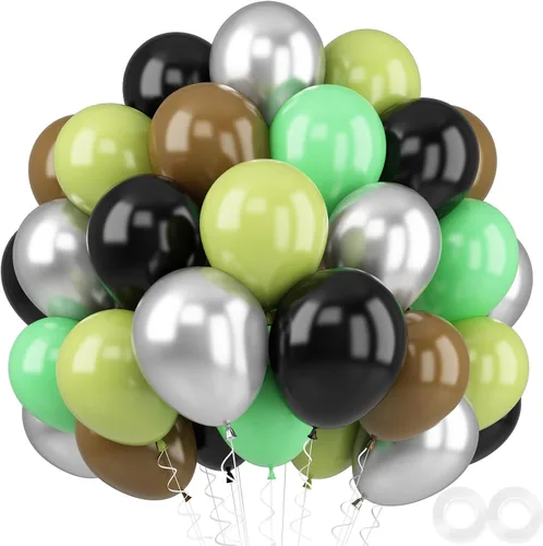 Miniatura 9 de FEYG Globos de graduación, 52 piezas, 12 pulgadas, negro dorado graduación, estampado graduación, clase de 2025, decoraciones de fiesta de graduación