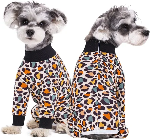 Miniatura 2 de Traje de Recuperación Rayado para Perros, Mono para Cachorros Después de la Cirugía para Perros Machos y Hembras, Pijama de Manga Larga para Perros