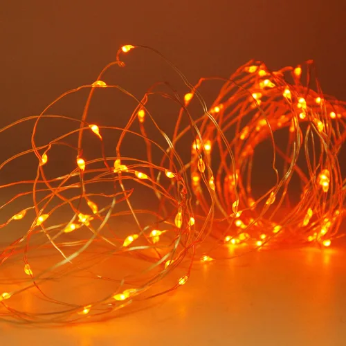 Miniatura 4 de Twinkle Star - Cadena de luces de hadas, 100 LED de 33 pies, funciona con pilas, impermeables con control remoto, temporizador y 8 modos