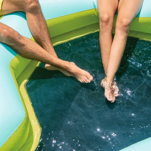 Miniatura 9 de Intex Seascape - Flotador inflable de isla con área más fresca integrada, soporte para tazas y respaldos de gran tamaño para adultos