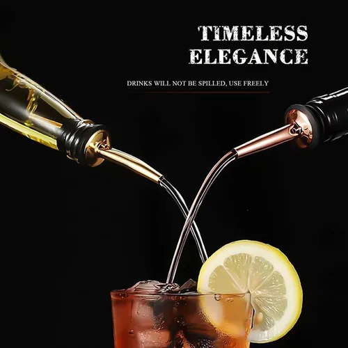 Miniatura 7 de Pafusen Paquete de 12 vertedores de botellas de licor, boquilla para verter licor para botellas de licor, boquilla dispensadora de aceite de oliva