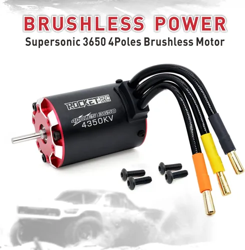Miniatura 3 de Surpass Hobby 3650 4350kv Motor sin escobillas, motor supersónico sin escobillas 3660 Potencia de salida estable Resistente a altas temperaturas
